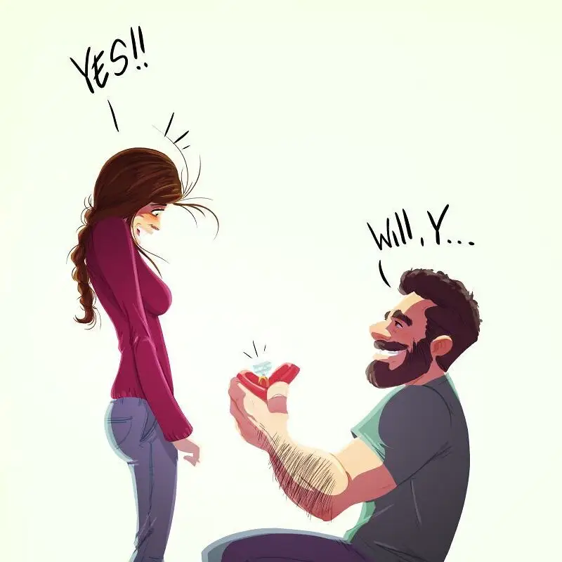 cartoon love dp